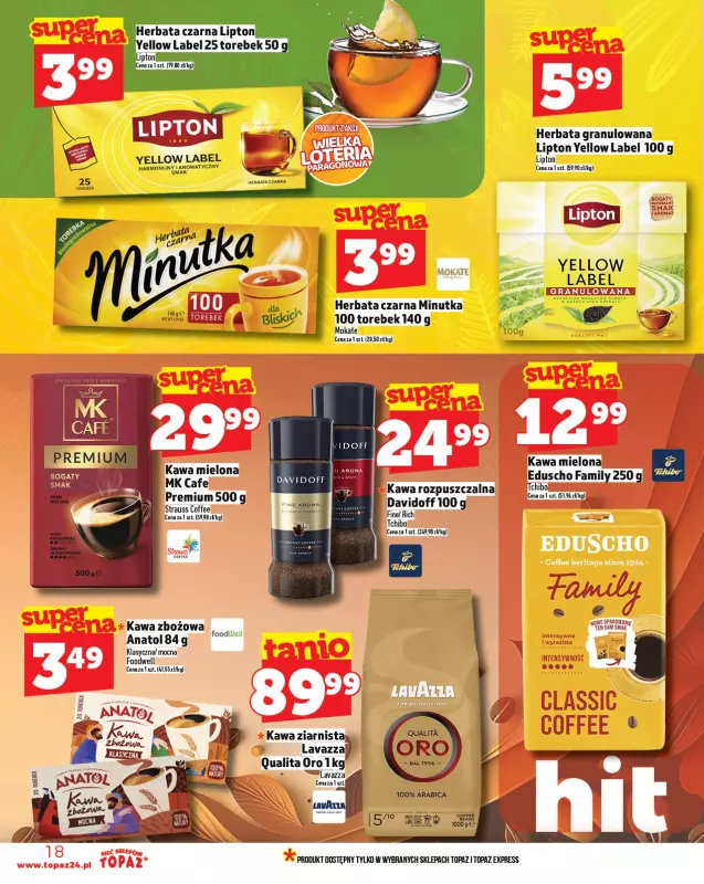 TOPAZ - gazetka promocyjna Gazetka od czwartku 21.08 do środy 27.08 - strona 18