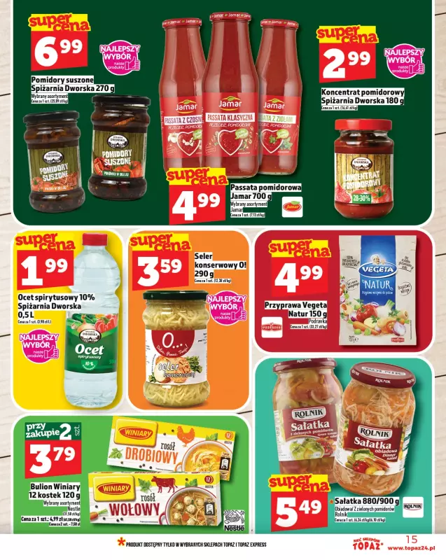 TOPAZ - gazetka promocyjna Gazetka od czwartku 21.08 do środy 27.08 - strona 15