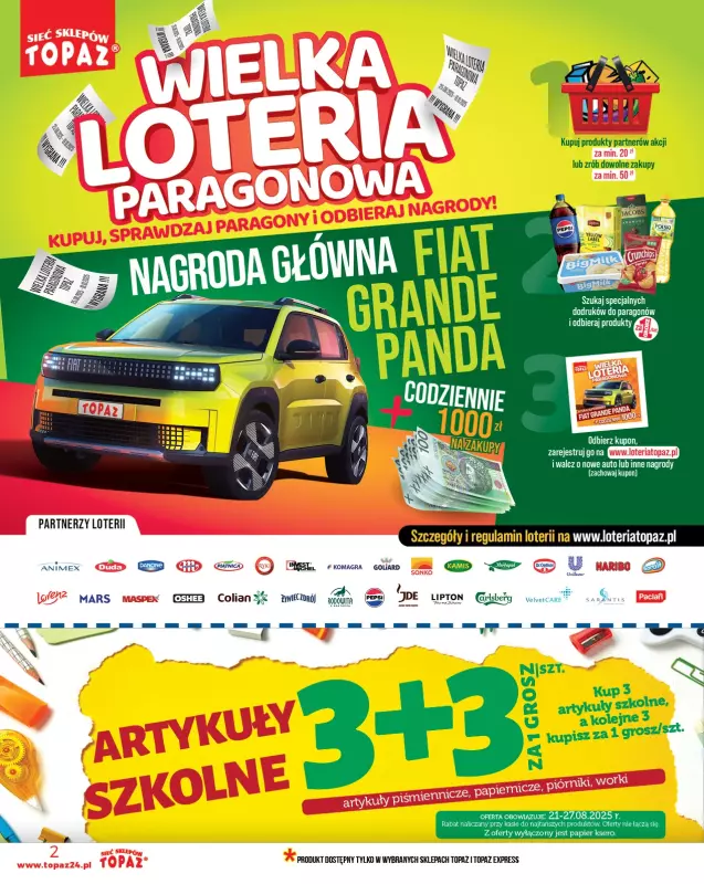 TOPAZ - gazetka promocyjna Gazetka od czwartku 21.08 do środy 27.08 - strona 2