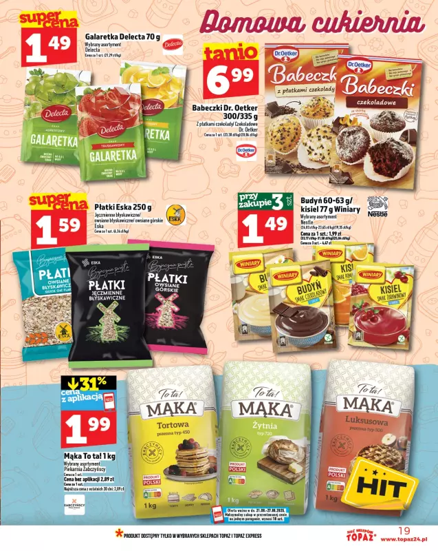 TOPAZ - gazetka promocyjna Gazetka od czwartku 21.08 do środy 27.08 - strona 19