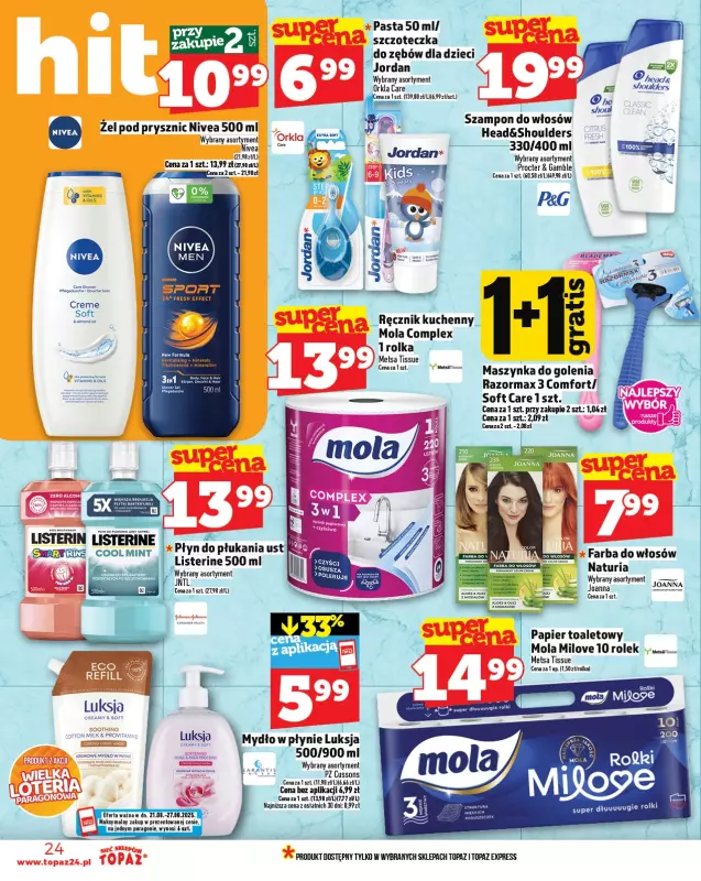 TOPAZ - gazetka promocyjna Gazetka od czwartku 21.08 do środy 27.08 - strona 24