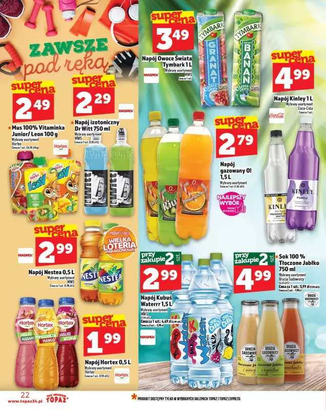 TOPAZ - gazetka promocyjna Gazetka od czwartku 21.08 do środy 27.08 - strona 22
