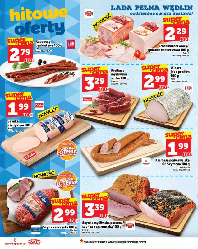 TOPAZ - gazetka promocyjna Gazetka od czwartku 21.08 do środy 27.08 - strona 8