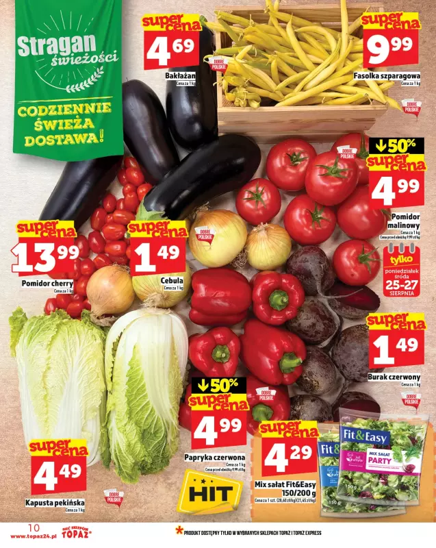 TOPAZ - gazetka promocyjna Gazetka od czwartku 21.08 do środy 27.08 - strona 10