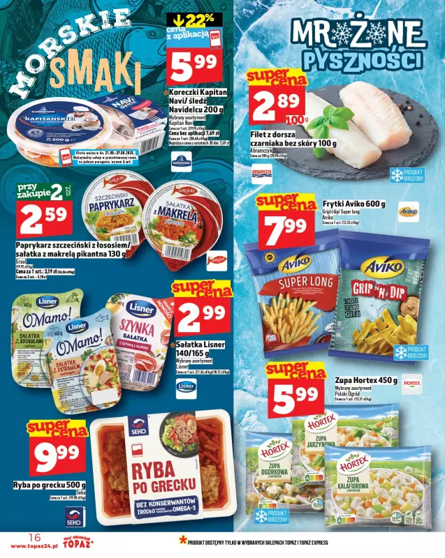 TOPAZ - gazetka promocyjna Gazetka od czwartku 21.08 do środy 27.08 - strona 16