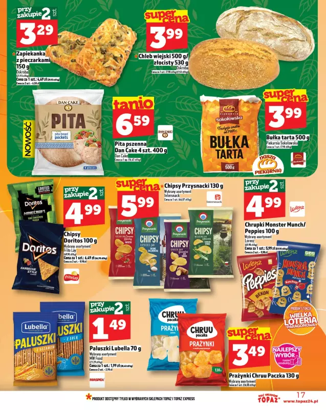 TOPAZ - gazetka promocyjna Gazetka od czwartku 21.08 do środy 27.08 - strona 17