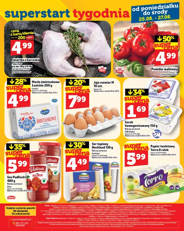 TOPAZ - gazetka promocyjna Gazetka od czwartku 21.08 do środy 27.08 - strona 28
