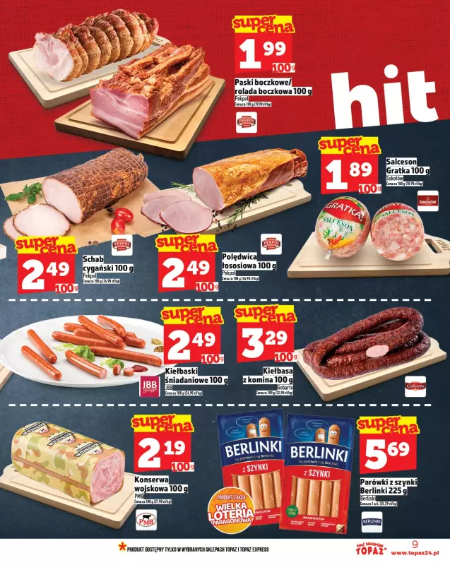 TOPAZ - gazetka promocyjna Gazetka od czwartku 28.08 do środy 03.09 - strona 9
