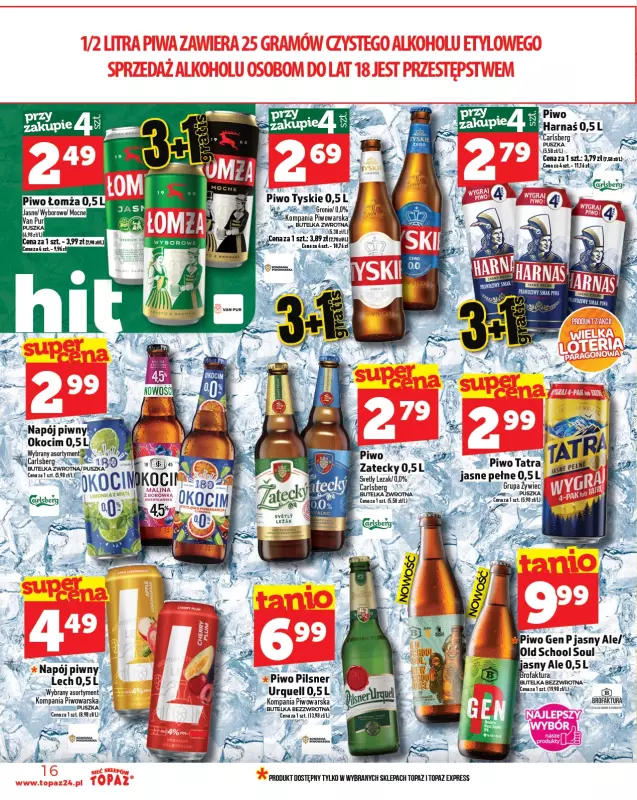 TOPAZ - gazetka promocyjna Gazetka od czwartku 28.08 do środy 03.09 - strona 16