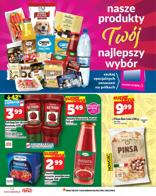 TOPAZ - gazetka promocyjna Gazetka od czwartku 28.08 do środy 03.09 - strona 12