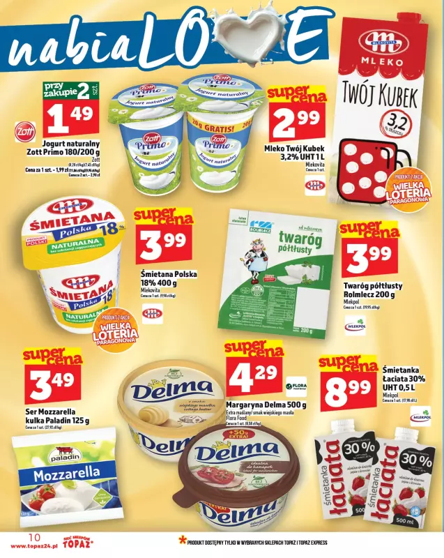 TOPAZ - gazetka promocyjna Gazetka od czwartku 28.08 do środy 03.09 - strona 10