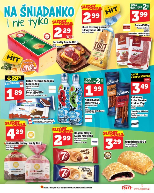 TOPAZ - gazetka promocyjna Gazetka od czwartku 28.08 do środy 03.09 - strona 3