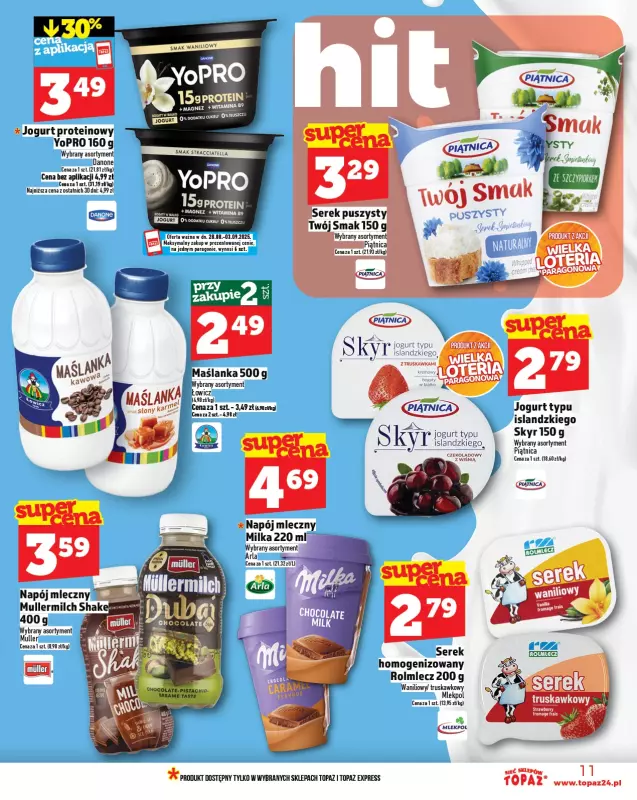 TOPAZ - gazetka promocyjna Gazetka od czwartku 28.08 do środy 03.09 - strona 11