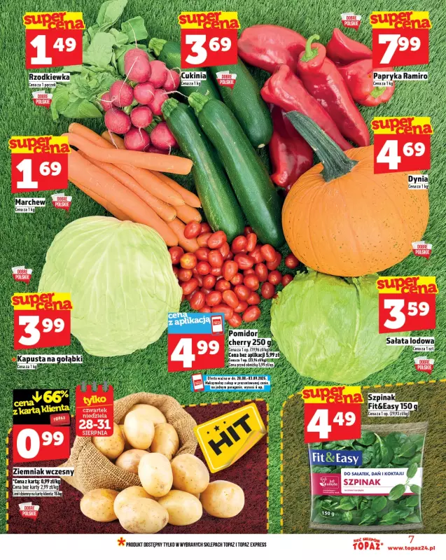 TOPAZ - gazetka promocyjna Gazetka od czwartku 28.08 do środy 03.09 - strona 7