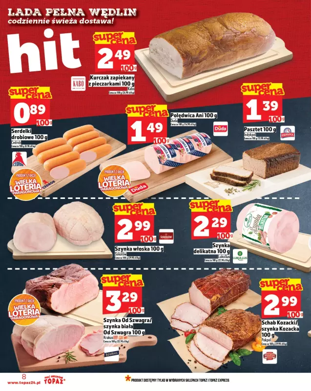 TOPAZ - gazetka promocyjna Gazetka od czwartku 28.08 do środy 03.09 - strona 8