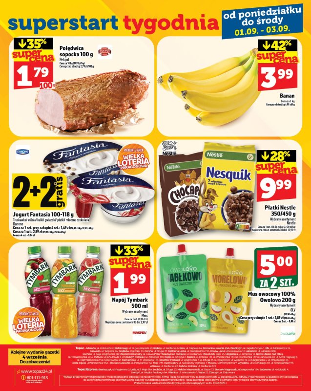 TOPAZ - gazetka promocyjna Gazetka od czwartku 28.08 do środy 03.09 - strona 28