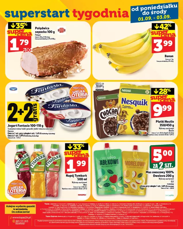 TOPAZ - gazetka promocyjna Gazetka od czwartku 28.08 do środy 03.09 - strona 28