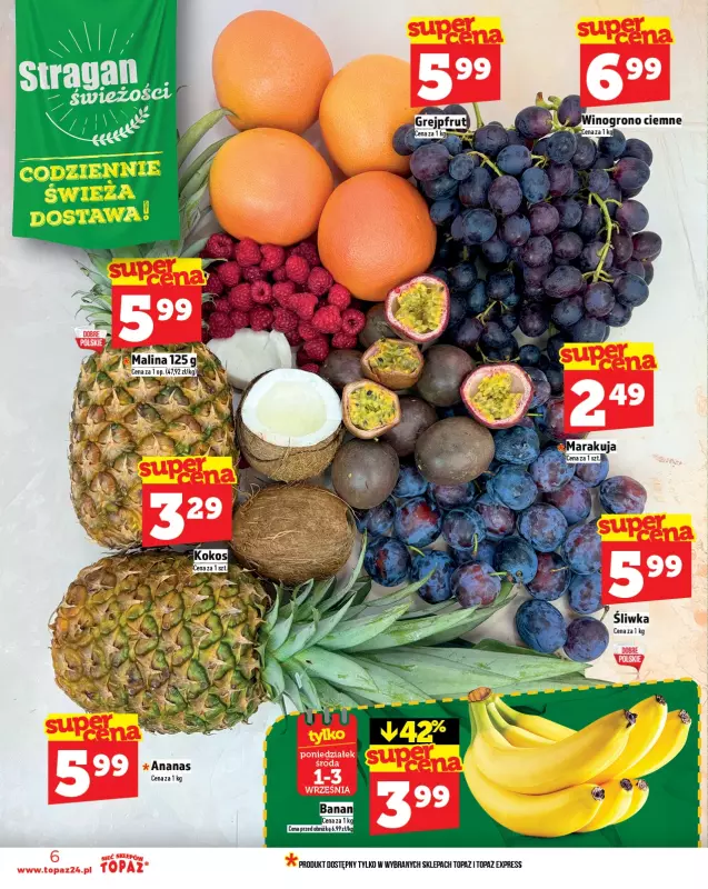 TOPAZ - gazetka promocyjna Gazetka od czwartku 28.08 do środy 03.09 - strona 6