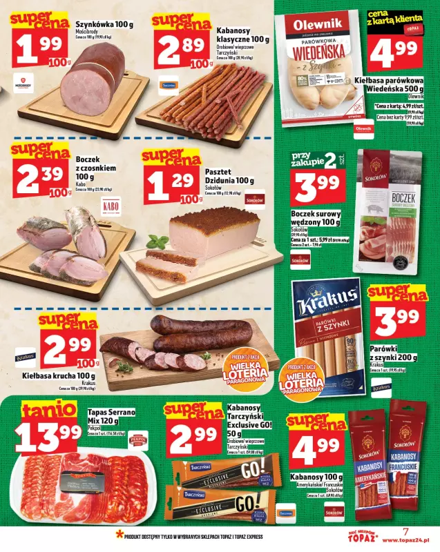TOPAZ - gazetka promocyjna Gazetka od czwartku 04.09 do środy 10.09 - strona 7