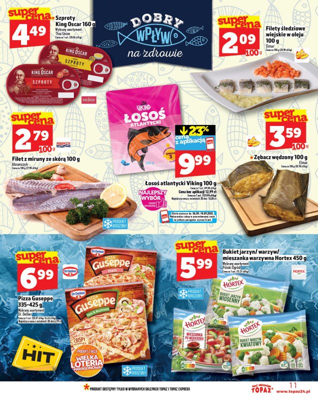 TOPAZ - gazetka promocyjna Gazetka od czwartku 04.09 do środy 10.09 - strona 11