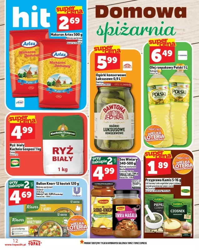 TOPAZ - gazetka promocyjna Gazetka od czwartku 04.09 do środy 10.09 - strona 12