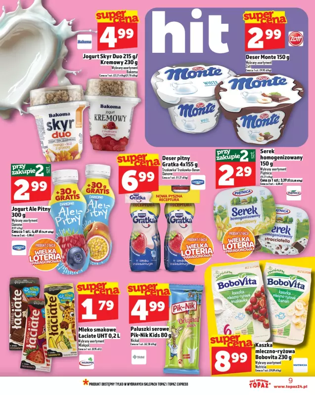 TOPAZ - gazetka promocyjna Gazetka od czwartku 04.09 do środy 10.09 - strona 9
