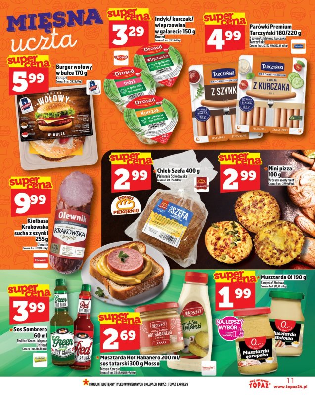 TOPAZ - gazetka promocyjna Gazetka od czwartku 11.09 do środy 17.09 - strona 11