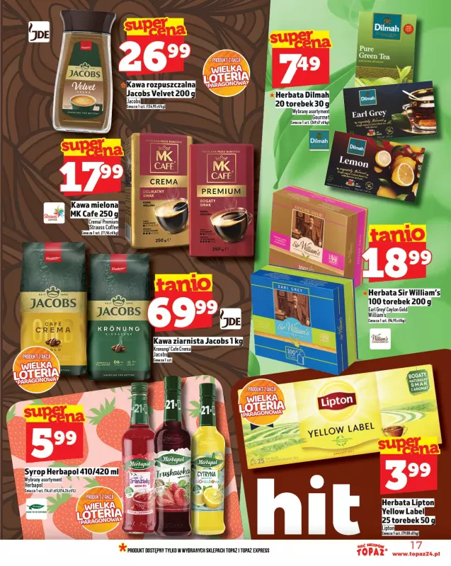 TOPAZ - gazetka promocyjna Gazetka od czwartku 18.09 do środy 24.09 - strona 17