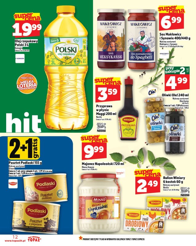 TOPAZ - gazetka promocyjna Gazetka od czwartku 18.09 do środy 24.09 - strona 12