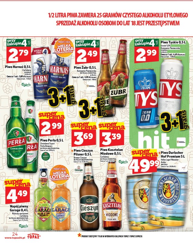 TOPAZ - gazetka promocyjna Gazetka od czwartku 25.09 do środy 01.10 - strona 24