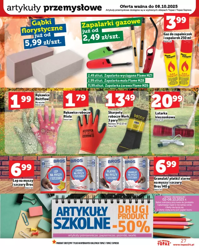 TOPAZ - gazetka promocyjna Gazetka od czwartku 02.10 do środy 08.10 - strona 27