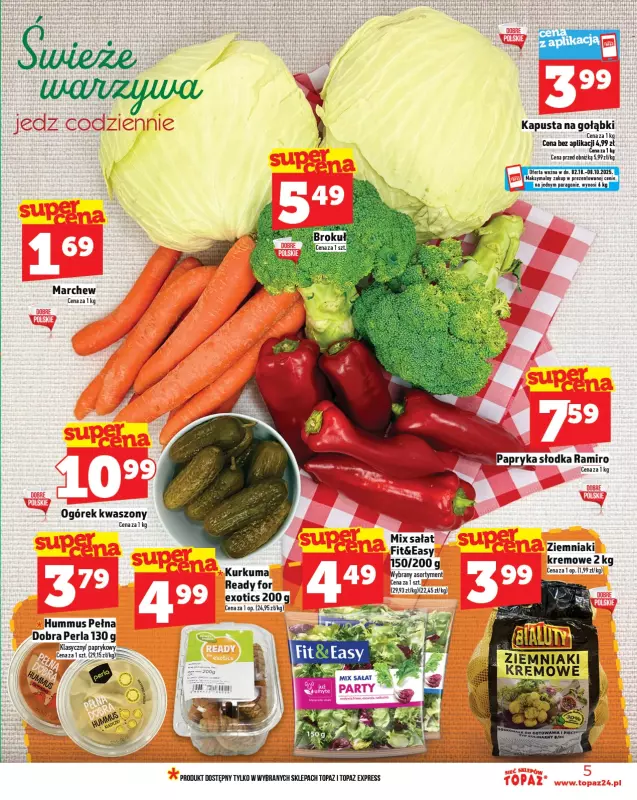 TOPAZ - gazetka promocyjna Gazetka od czwartku 02.10 do środy 08.10 - strona 5