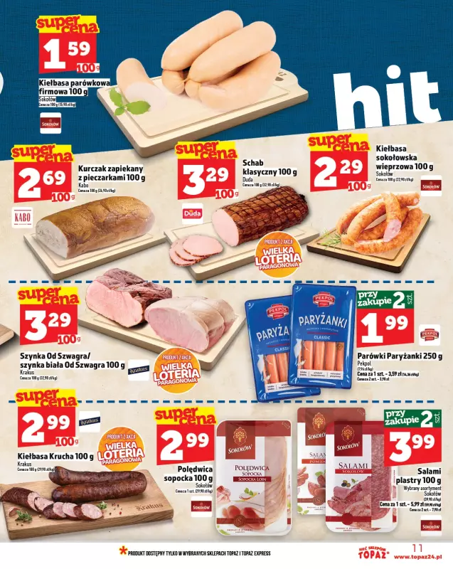 TOPAZ - gazetka promocyjna Gazetka od czwartku 09.10 do środy 15.10 - strona 11