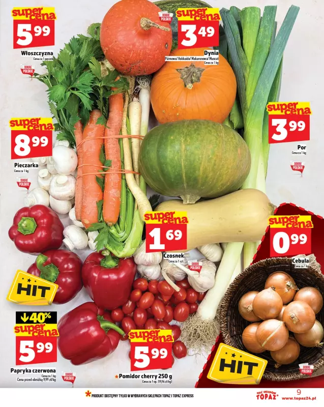 TOPAZ - gazetka promocyjna Gazetka od czwartku 09.10 do środy 15.10 - strona 9