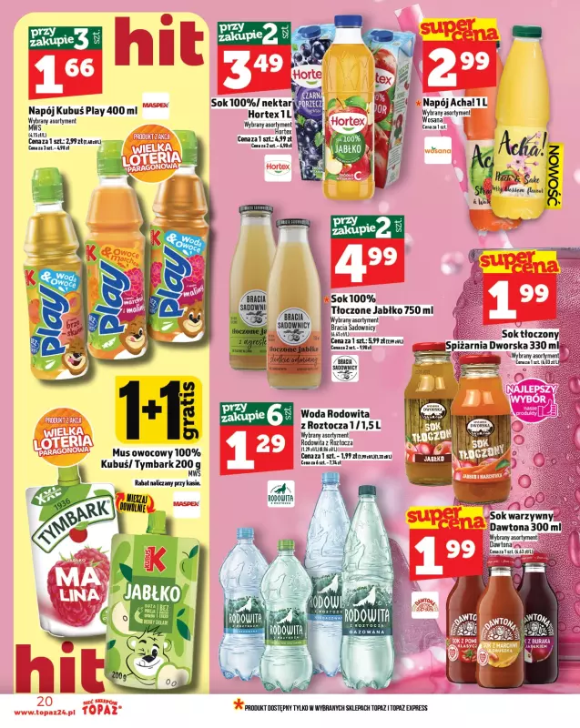 TOPAZ - gazetka promocyjna Gazetka od czwartku 09.10 do środy 15.10 - strona 20