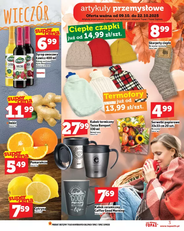 TOPAZ - gazetka promocyjna Gazetka od czwartku 09.10 do środy 15.10 - strona 3