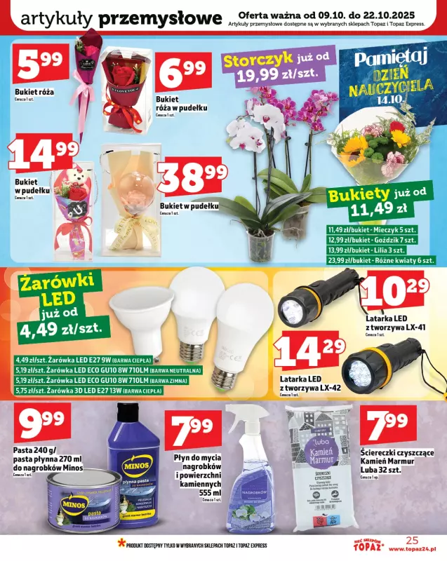 TOPAZ - gazetka promocyjna Gazetka od czwartku 09.10 do środy 15.10 - strona 25
