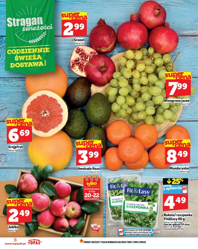 TOPAZ - gazetka promocyjna Gazetka od czwartku 16.10 do środy 22.10 - strona 8