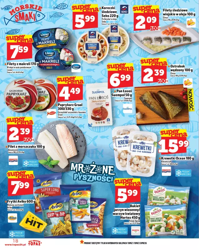 TOPAZ - gazetka promocyjna Gazetka od czwartku 16.10 do środy 22.10 - strona 18