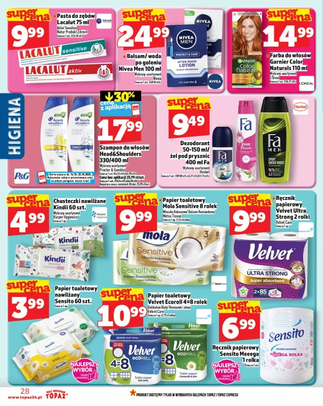 TOPAZ - gazetka promocyjna Gazetka od czwartku 16.10 do środy 22.10 - strona 28