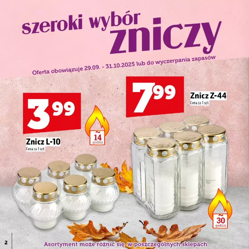 TOPAZ - gazetka promocyjna Katalog Znicze i wkłady   - strona 2
