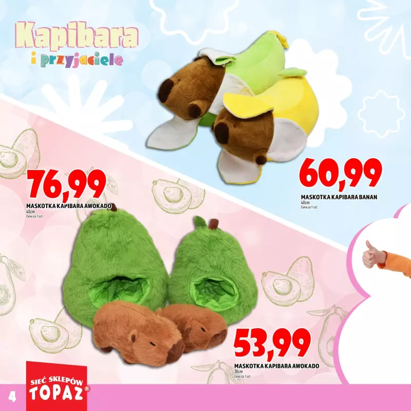 TOPAZ - gazetka promocyjna Katalog Kapibara i przyjaciele od wtorku 14.10 do piątku 31.10 - strona 4