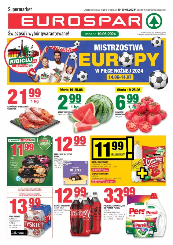 SPAR - gazetka promocyjna Gazetka Eurospar od środy 19.06 do niedzieli 30.06