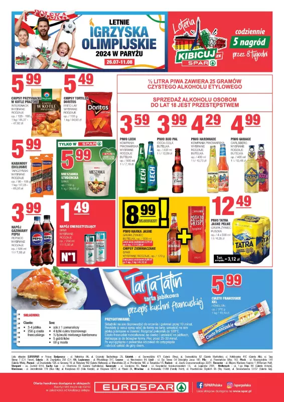 SPAR - gazetka promocyjna Gazetka Eurospar od środy 17.07 do niedzieli 28.07 - strona 8