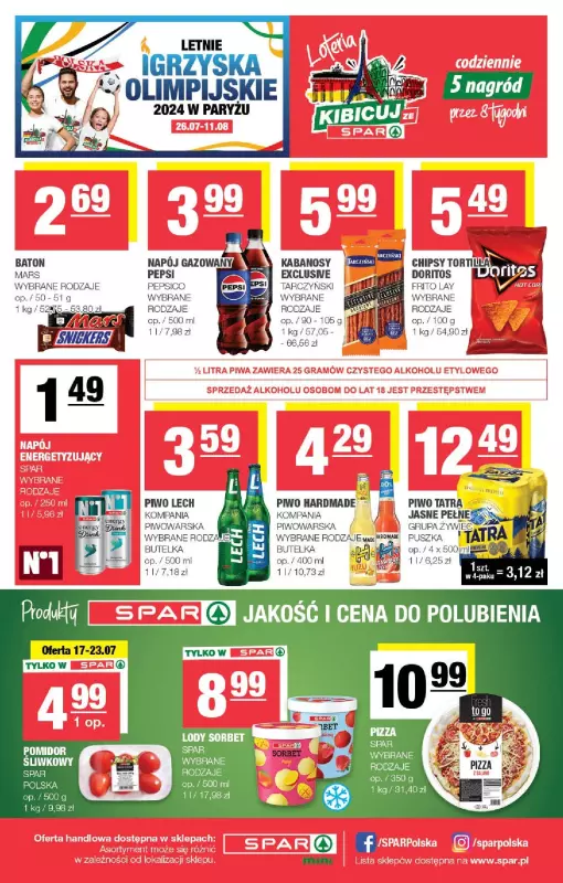 SPAR - gazetka promocyjna Spar Mini od poniedziałku 15.07 do niedzieli 28.07 - strona 4