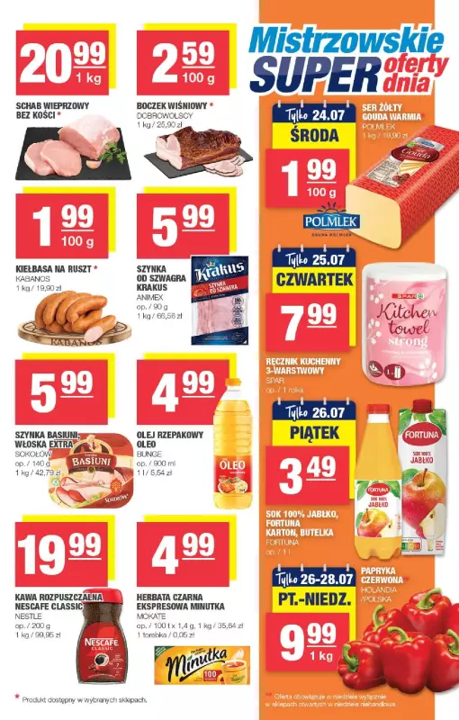 SPAR - gazetka promocyjna Spar Mini od poniedziałku 15.07 do niedzieli 28.07 - strona 3