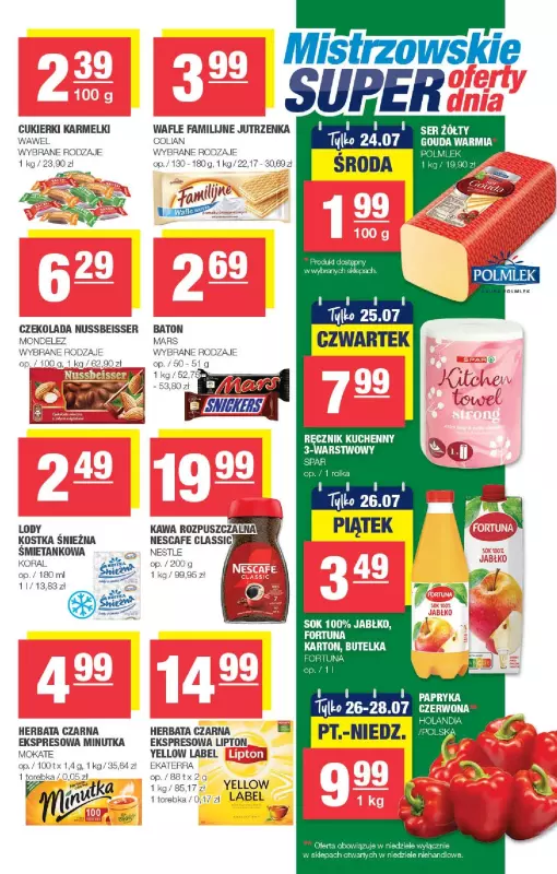 SPAR - gazetka promocyjna Gazetka Spar od środy 17.07 do niedzieli 28.07 - strona 7