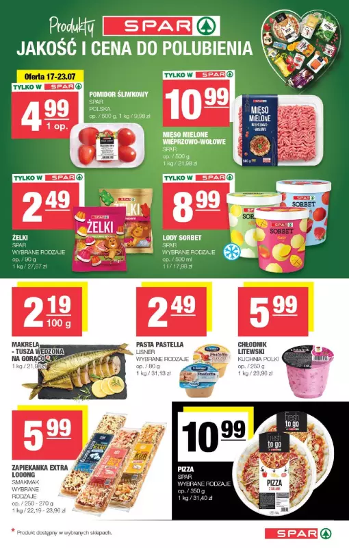 SPAR - gazetka promocyjna Gazetka Spar od środy 17.07 do niedzieli 28.07 - strona 5