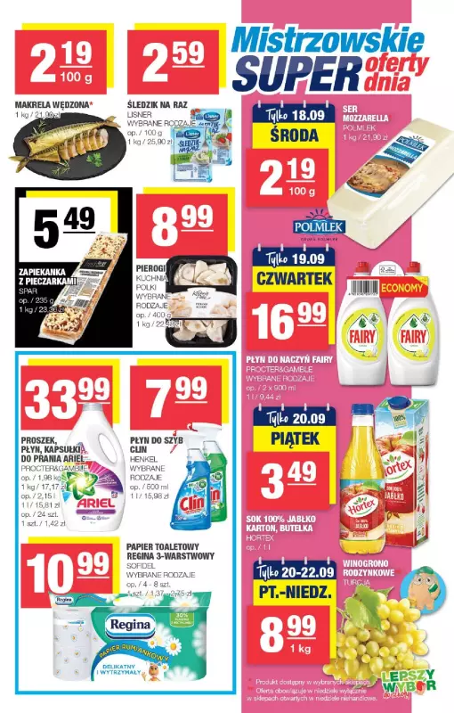 SPAR - gazetka promocyjna Gazetka Spar od środy 11.09 do niedzieli 22.09 - strona 7