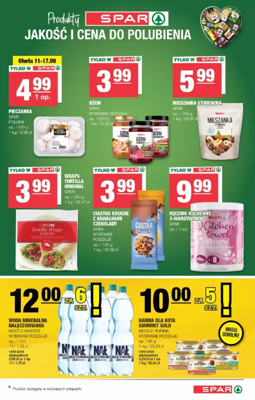 SPAR - gazetka promocyjna Gazetka Spar od środy 11.09 do niedzieli 22.09 - strona 5